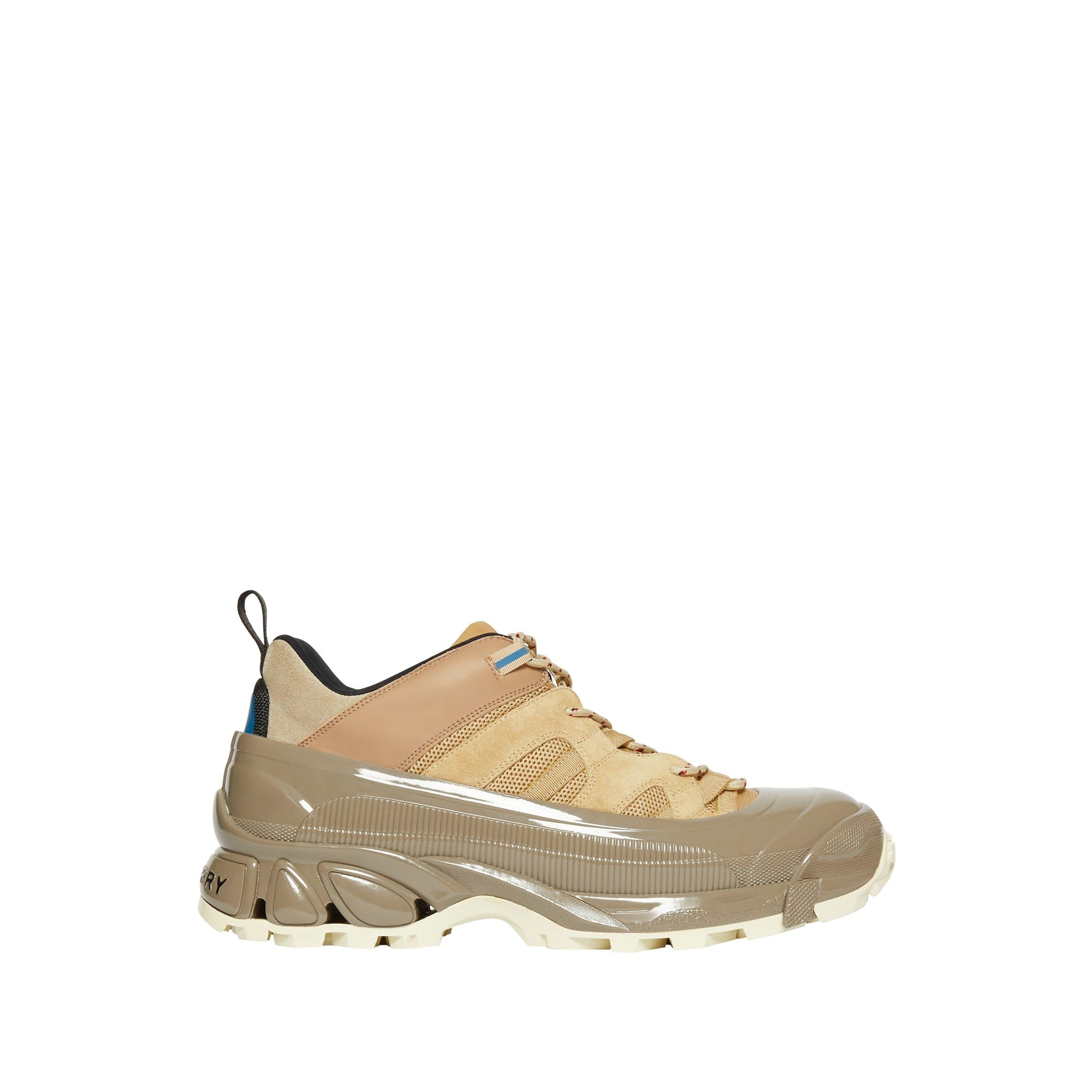Sneakers arthur en cuir velours - Beige