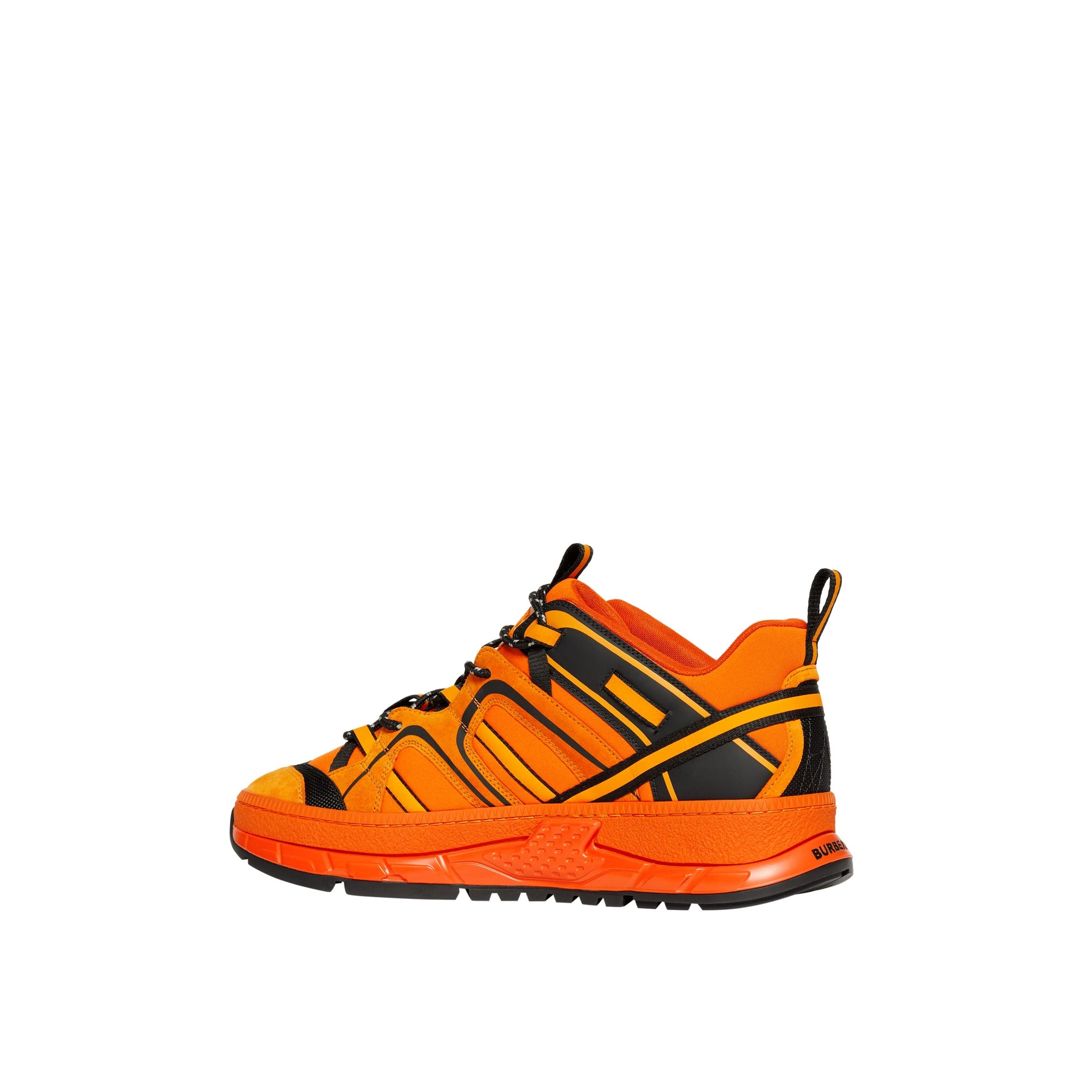 BRIGHT ORANGE Sneakers Union en nylon, cuir velours et cuir