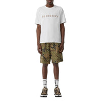 WHITE T-shirt en coton avec logo brodé check