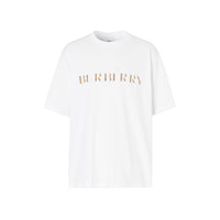 WHITE T-shirt en coton avec logo brodé check
