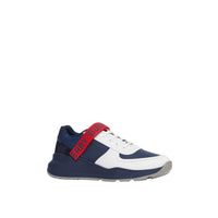 NAVY Sneakers en cuir et cuir velours avec logo