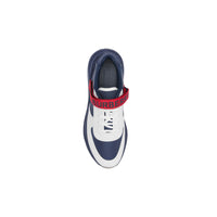 NAVY Sneakers en cuir et cuir velours avec logo