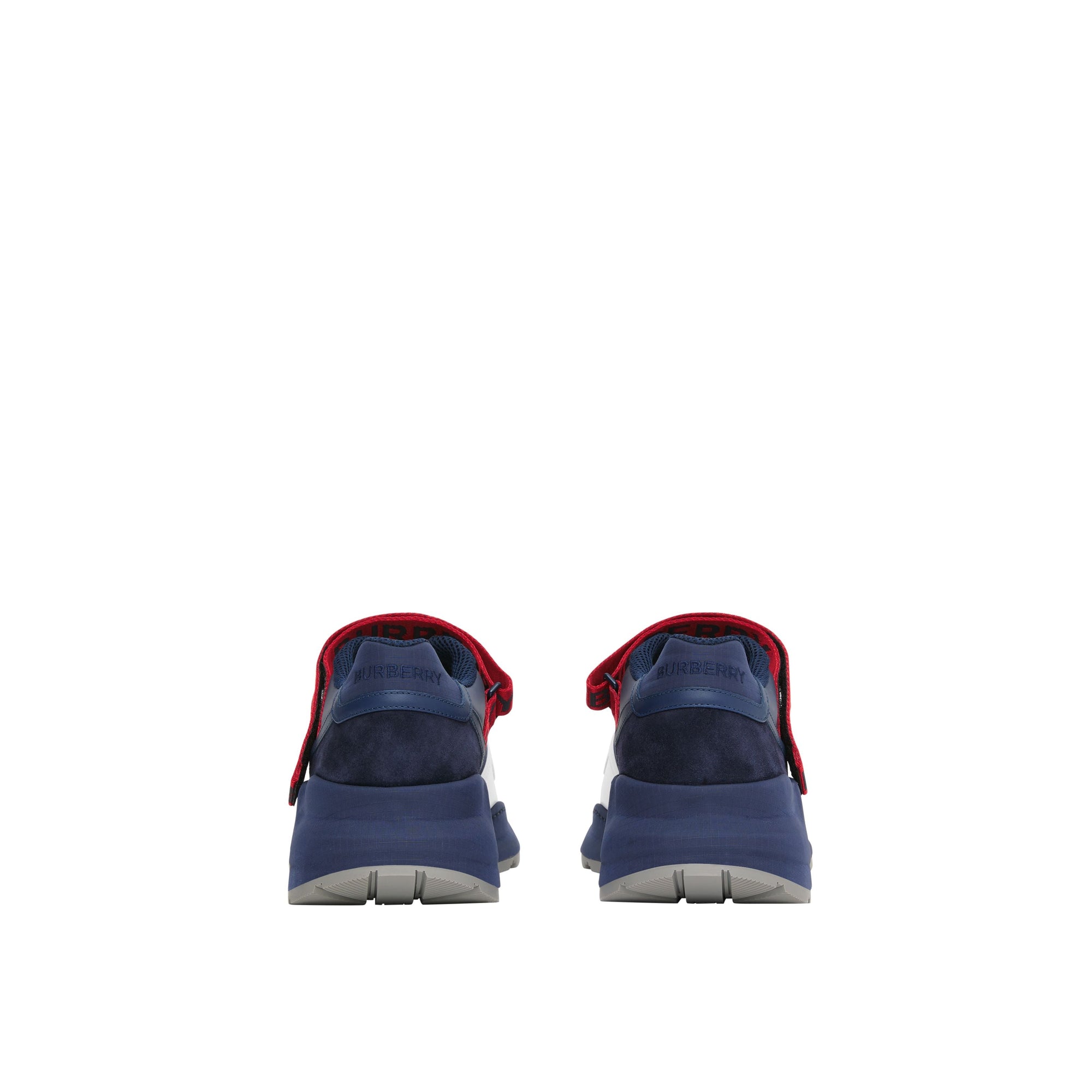 NAVY Sneakers en cuir et cuir velours avec logo