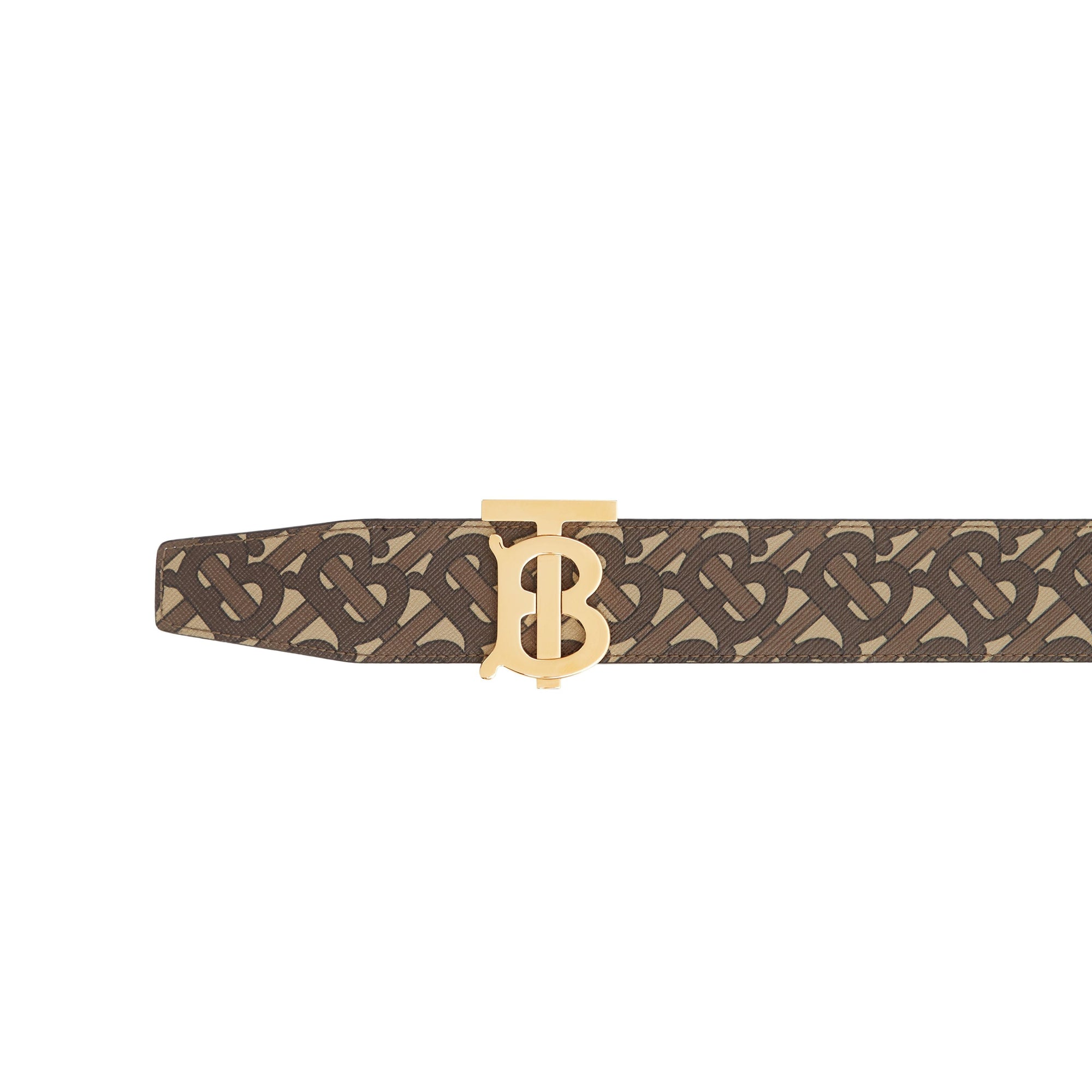 BRIDLE BROWNNS/BLKLG Ceinture réversible en toile écologique Monogram et cuir