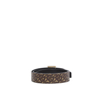 BRIDLE BROWNNS/BLKLG Ceinture réversible en toile écologique Monogram et cuir