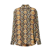 SOFT COCOA IP PTTN Chemise en soie à imprimé python