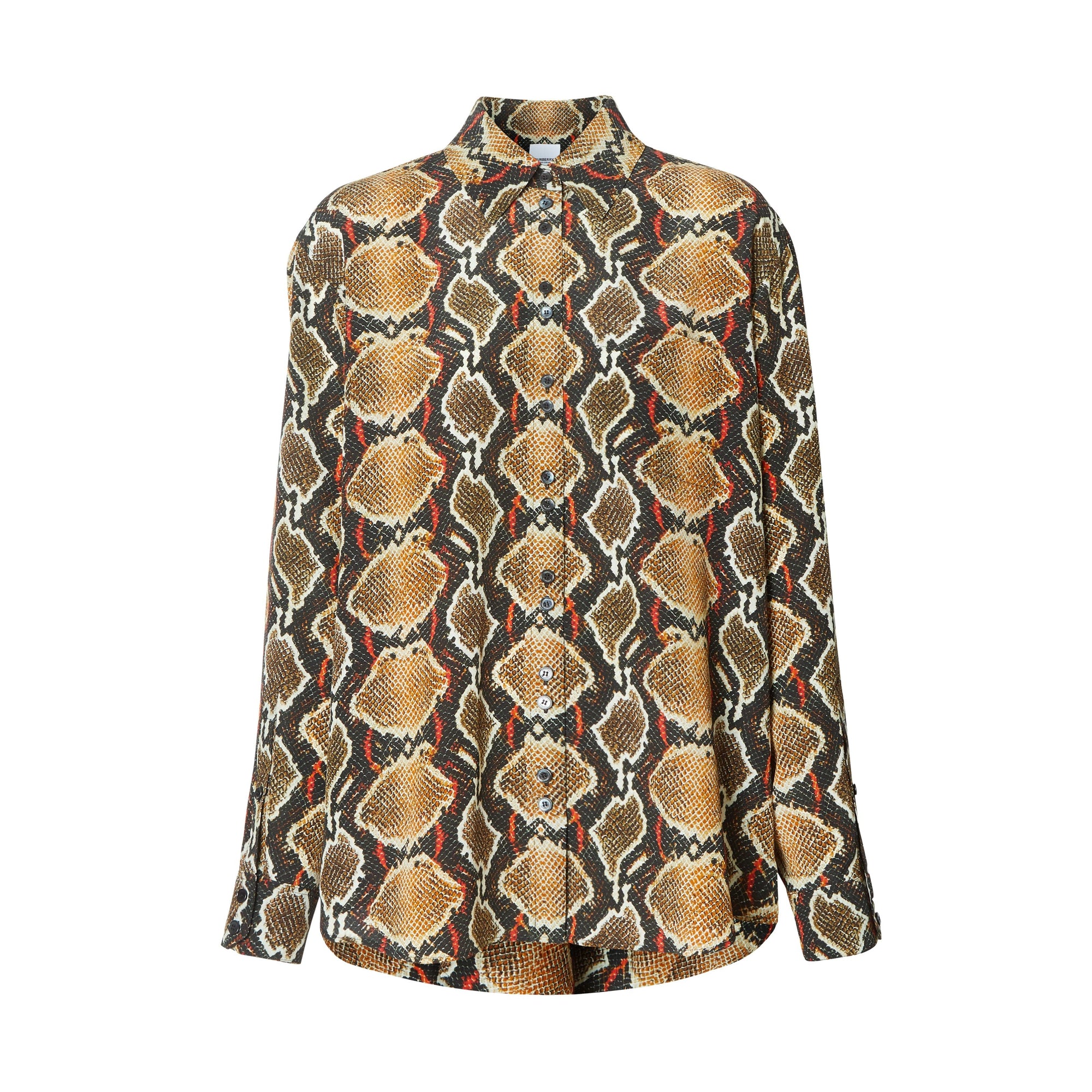 SOFT COCOA IP PTTN Chemise en soie à imprimé python