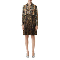 SOFT COCOA IP PTTN Chemise en soie à imprimé python