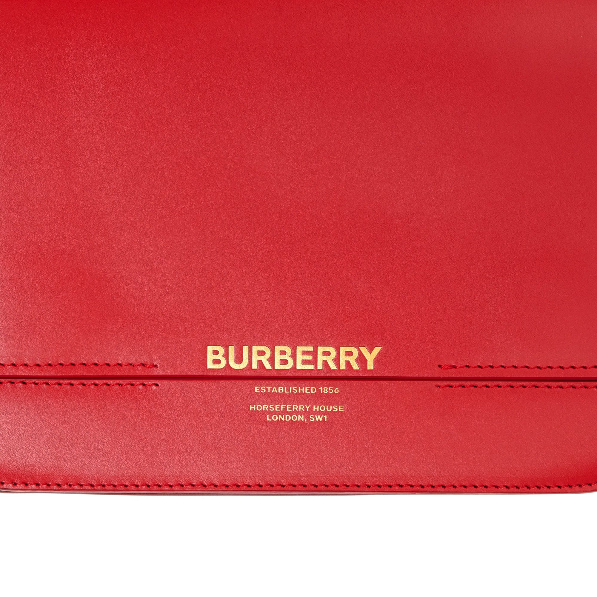 Petit sac grace en cuir bicolore - Rouge vif & bourgogne