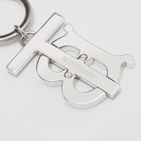 Porte-clés plaqué palladium monogram - Orange vif