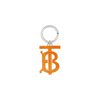 BRIGHT ORANGE Porte-clés plaqué palladium Monogram