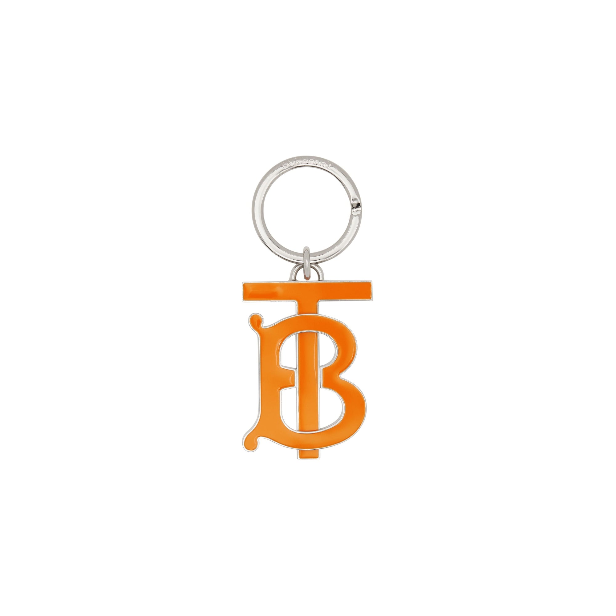 BRIGHT ORANGE Porte-clés plaqué palladium Monogram
