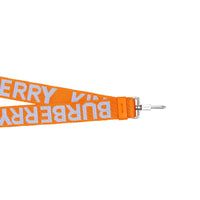 Dragonne avec logo en jacquard - Baby blue & orange vif