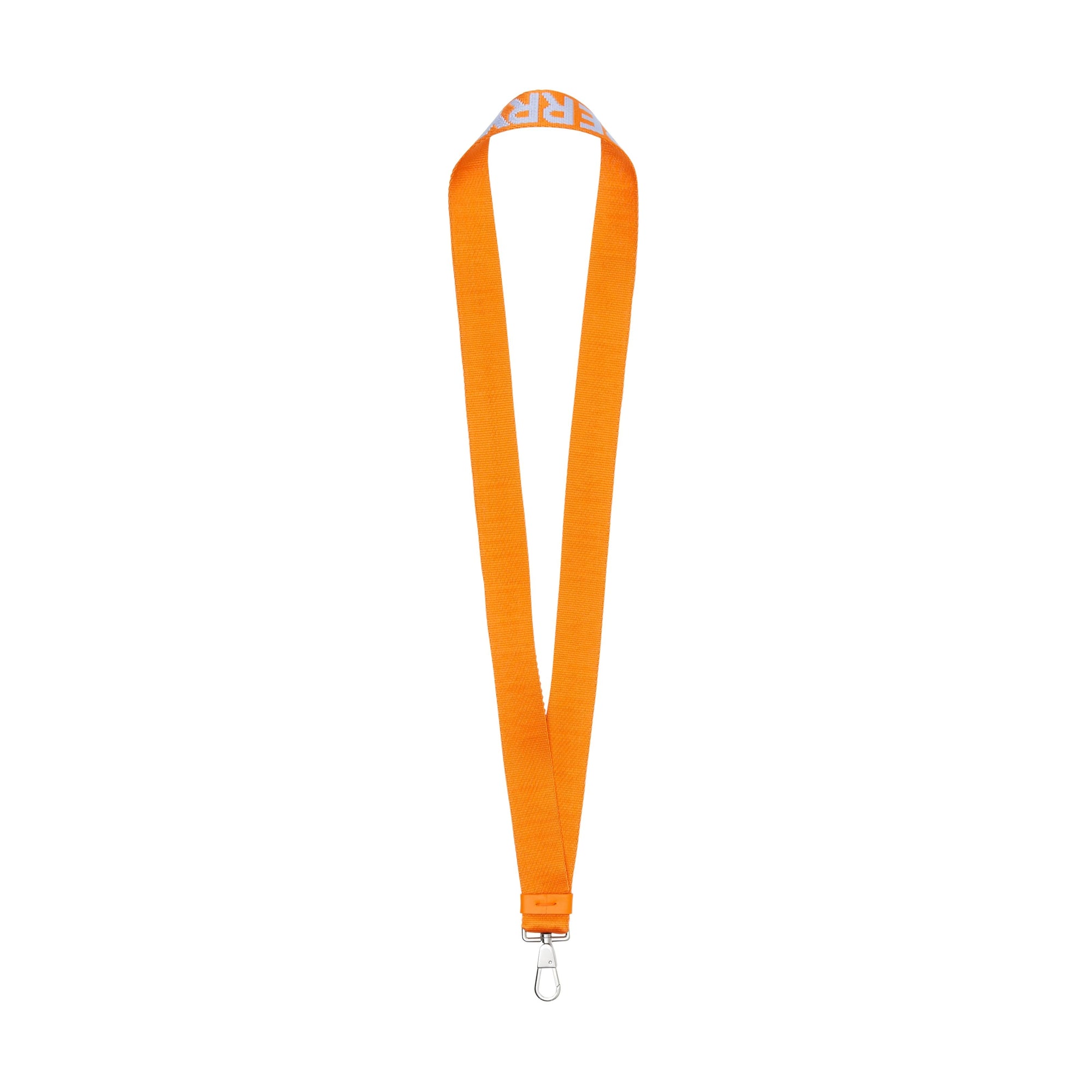 Dragonne avec logo en jacquard - Baby blue & orange vif