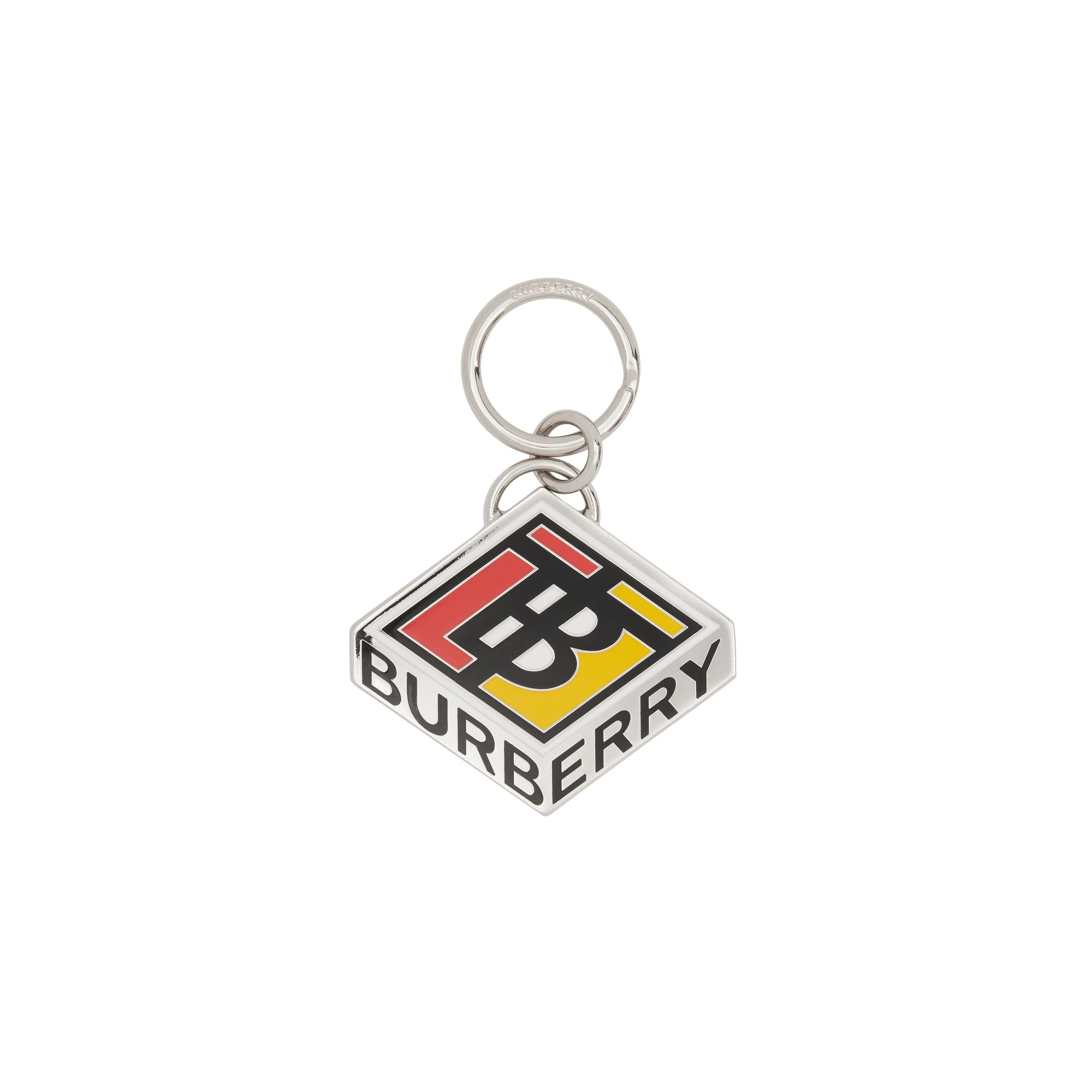 Porte-clés plaqué palladium avec logo - Multicolore