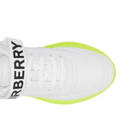 OPTIC WHITE Sneakers en cuir et nylon avec logo