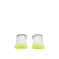 OPTIC WHITE Sneakers en cuir et nylon avec logo