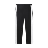 BLACK Pantalon tailleur en laine à bandes latérales