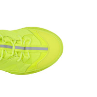 Sneakers union en nylon et coton - Jaune fluo