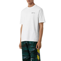 WHITE T-shirt oversize en coton avec coordonnées géographiques