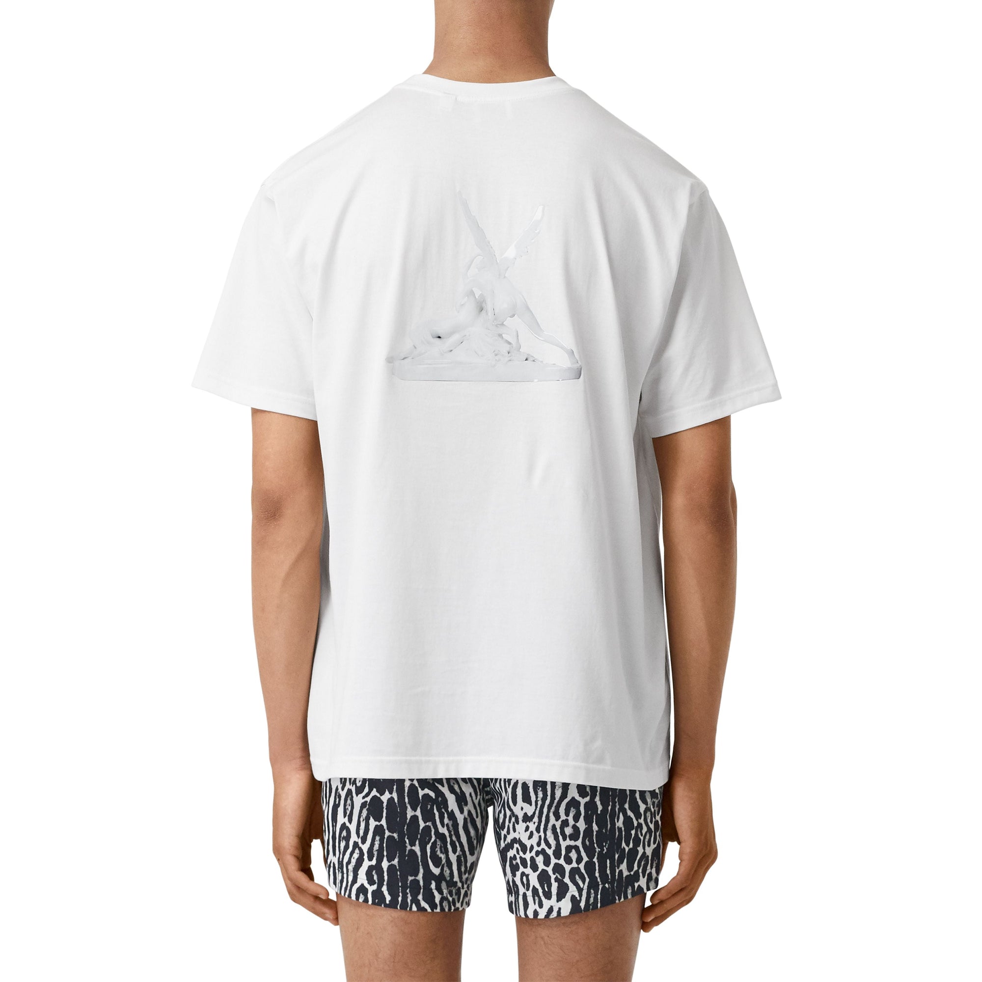 WHITE T-shirt oversize en coton à imprimé Cupidon
