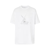 WHITE T-shirt oversize en coton à imprimé Cupidon