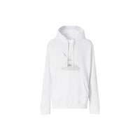 Sweat-shirt à capuche oversize en coton à imprimé cupidon - Blanc