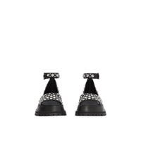Sandales en cuir avec ornements - Noir