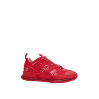 Sneakers union en nylon et cuir - Rouge vif