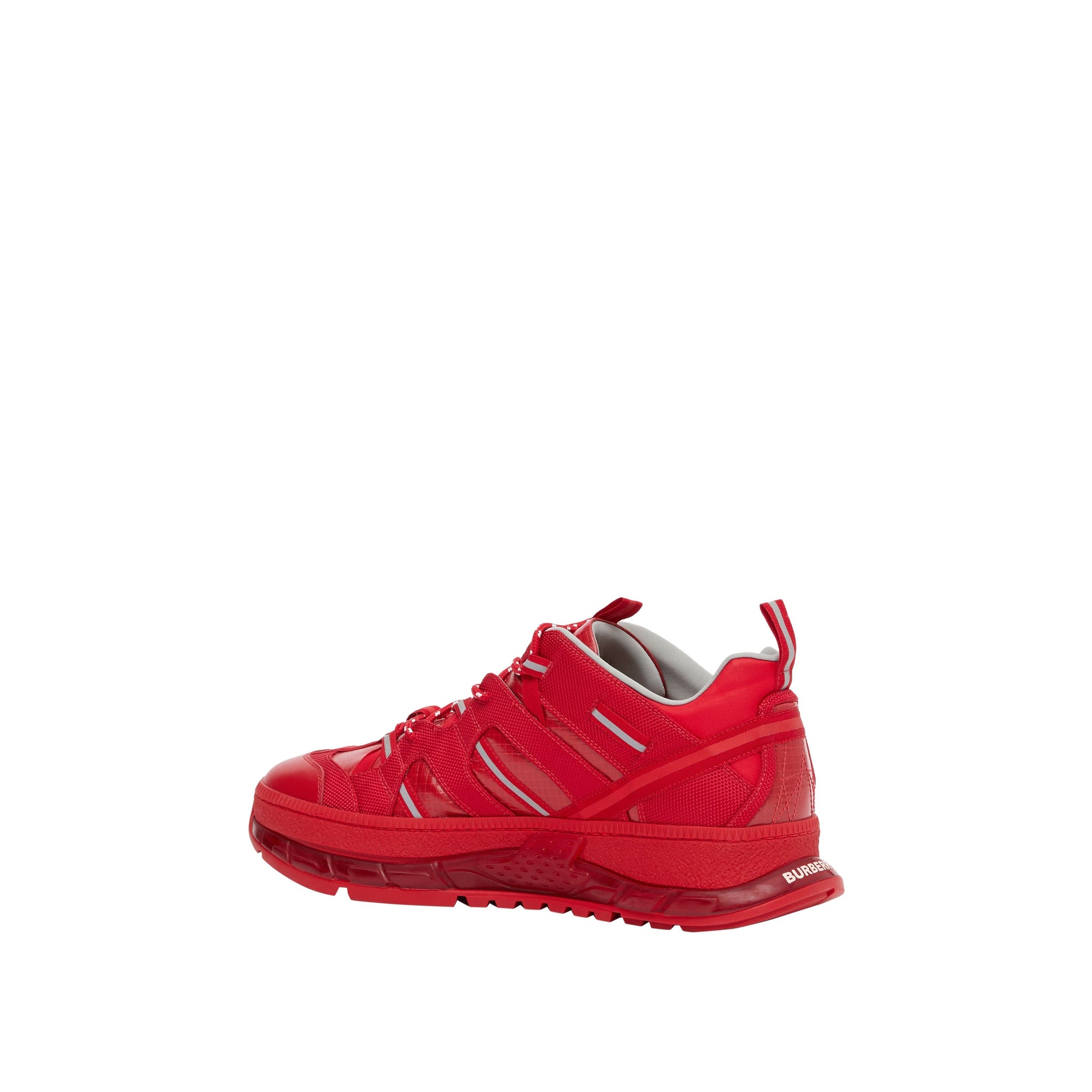 Sneakers union en nylon et cuir - Rouge vif