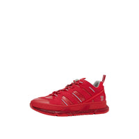 Sneakers union en nylon et cuir - Rouge vif