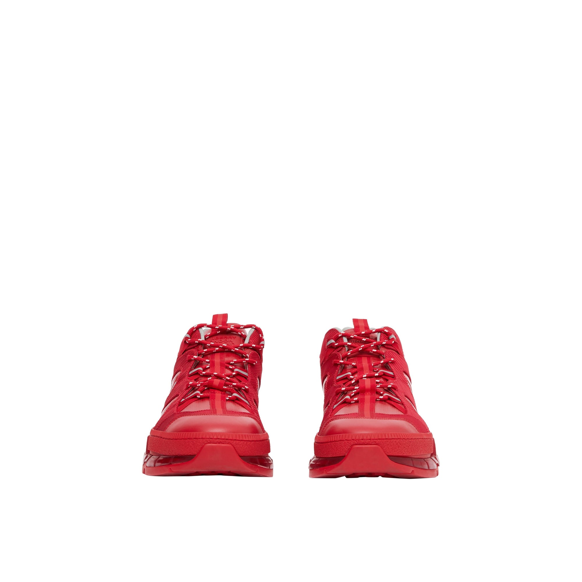 Sneakers union en nylon et cuir - Rouge vif