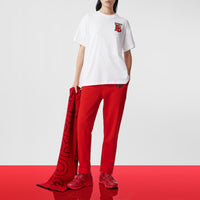 Sneakers union en nylon et cuir - Rouge vif