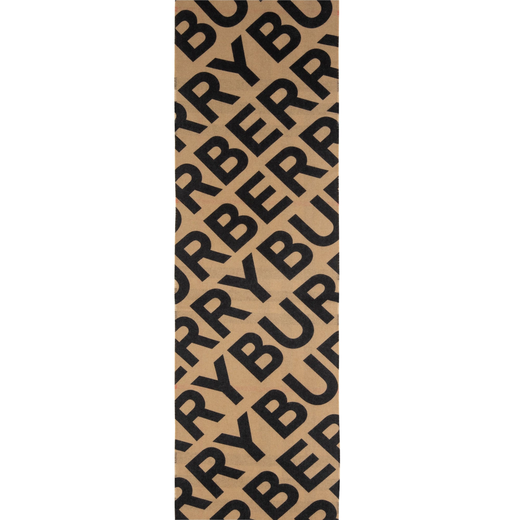 Écharpe en cachemire check avec logo - Noir