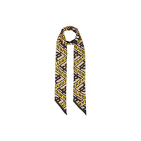 Foulard ultrafin en soie à logo - Jaune Canari