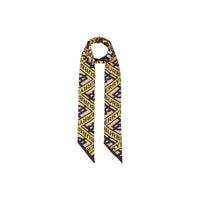 Foulard ultrafin en soie à logo - Jaune canari