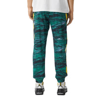 DEEP TEAL IP PTTN Pantalon de survêtement en coton à imprimé marin avec bandes