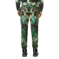 Pantalon de survêtement en jersey à imprimé sous-marin - Vert céladon