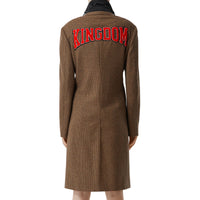 BROWN Manteau habillé check et pied de poule façon haut de survêtement