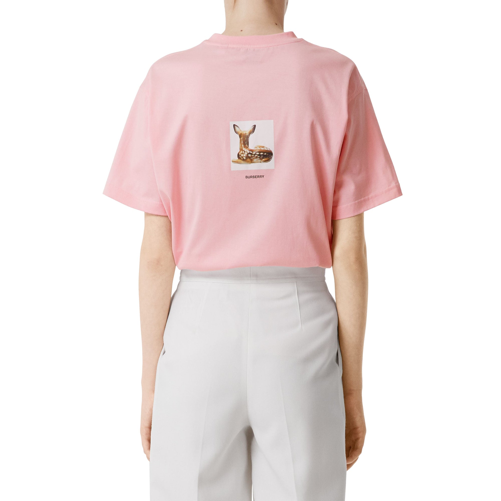 CANDY PINK T-shirt en coton à imprimé daim