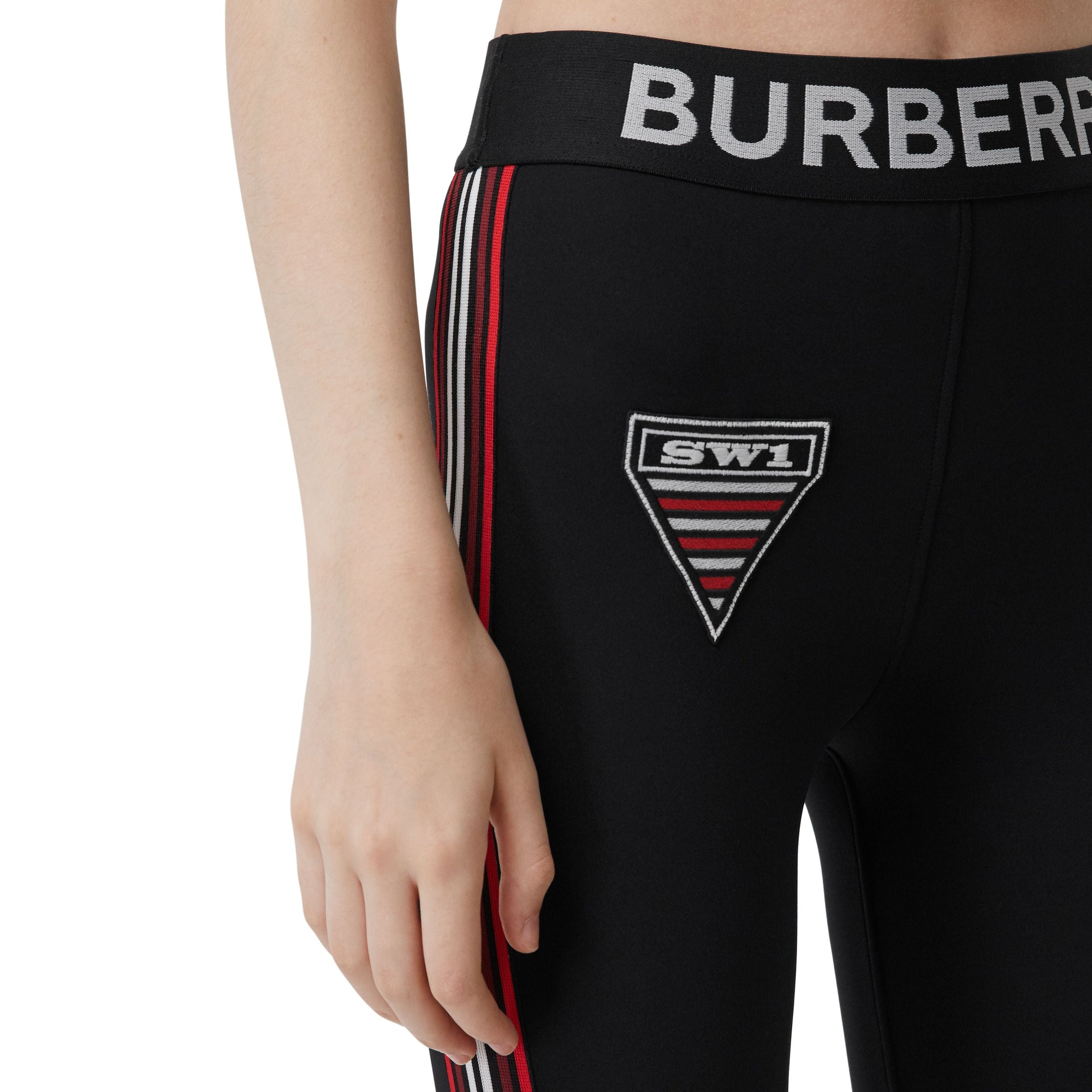BLACK Legging en jersey stretch avec logo