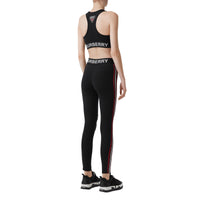 BLACK Legging en jersey stretch avec logo