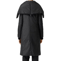 BLACK Manteau portefeuille en soie mélangée avec détail façon cape