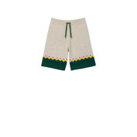 Short en laine à cordon de serrage et motif fair isle - Sésame
