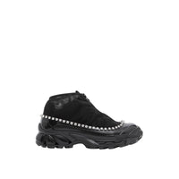 BLACK Sneakers Arthur en mesh, nylon et cuir velours avec cristaux