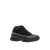 BLACK Sneakers Arthur en mesh, nylon et cuir velours avec cristaux
