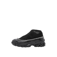 BLACK Sneakers Arthur en mesh, nylon et cuir velours avec cristaux
