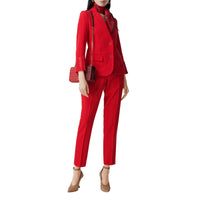 BRIGHT RED Pantalon tailleur en laine