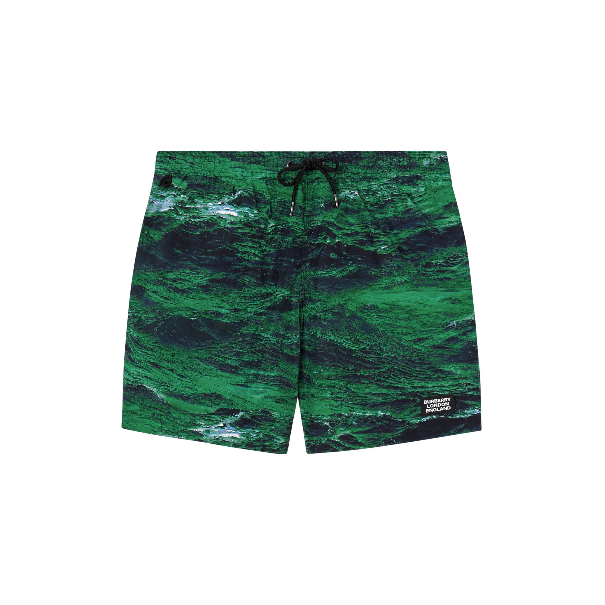 Short de bain avec cordon de serrage à imprimé marin - Bleu canard intense
