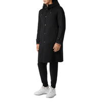 BLACK Manteau à capuche en cachemire double face